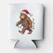 Bigfoot Santa Christmas Tree Lights Xmas Boys Men Blikjeskoeler (Voorkant)