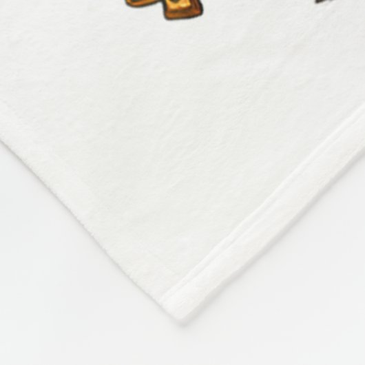 Bigfoot Santa Christmas Tree Lights Xmas Boys Men Fleece Deken (Hoek)