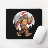 Bigfoot Santa Christmas Tree Lights Xmas Sasquatch Muismat (Met muis)