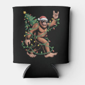 Bigfoot Santa Christmas Tree Sasquatch Santa  Blikjeskoeler (Voorkant)