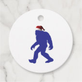 Bigfoot Santa Claus Bedankjes Labels (Voorkant)