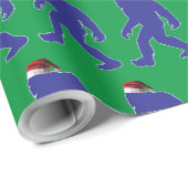 Bigfoot Santa Claus Cadeaupapier (Rol Hoek)