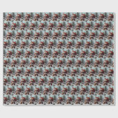 Bigfoot Santa Claus Cadeaupapier (Vlak)