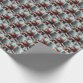 Bigfoot Santa Claus Cadeaupapier (Hoek)