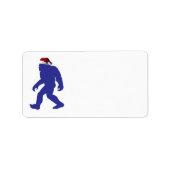 Bigfoot Santa Claus Etiket (Voorkant)