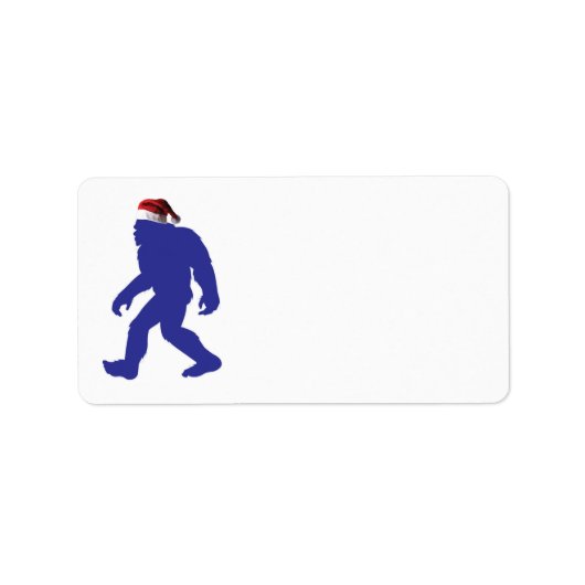Bigfoot Santa Claus Etiket (Voorkant)