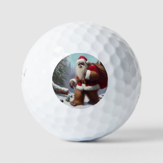 Bigfoot Santa Claus Golfballen (Voorkant)