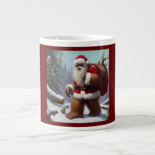 Bigfoot Santa Claus Grote Koffiekop (Voorkant)