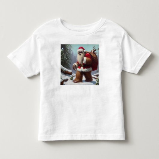 Bigfoot Santa Claus Kinder Shirts (Voorkant)