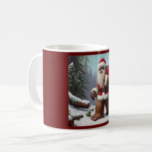 Bigfoot Santa Claus Koffiemok (Voorkant links)