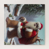 Bigfoot Santa Claus Legpuzzel (Horizontaal)