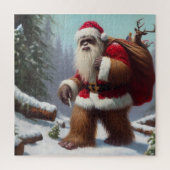 Bigfoot Santa Claus Legpuzzel (Verticaal)