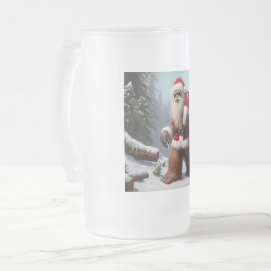 Bigfoot Santa Claus Matglas Bierpul (Voorkant links)