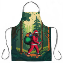 Bigfoot Santa Claus Sack van Gifts Bos Bossen