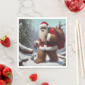 Bigfoot Santa Claus Servet (Insitu)