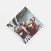 Bigfoot Santa Claus Servet (Hoek)