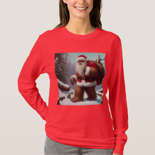 Bigfoot Santa Claus T-shirt