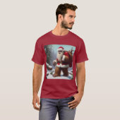 Bigfoot Santa Claus T-shirt (Voorkant volledig)