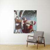 Bigfoot Santa Claus Wandkleed (In Situ (horizontaal))