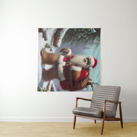 Bigfoot Santa Claus Wandkleed (In Situ (horizontaal))