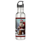 Bigfoot Santa Claus Waterfles (Voorkant)