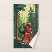 Bigfoot Santa Claus zak van geschenken Bad Handdoek (Handdoek)