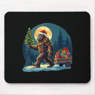 Bigfoot Santa Hat Kerstboom Verlichting Xmas Sasqu Muismat