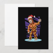 Bigfoot Santa Sasquatch Santa Bigfoot Christmas Li Kaart (Voorkant / Achterkant)