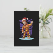 Bigfoot Santa Sasquatch Santa Bigfoot Christmas Li Kaart (Staand voorkant)