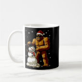 Bigfoot Santa Snowman Kids Boys Men Xmas Christmas Koffiemok (Links)