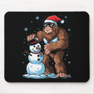Bigfoot Santa Snowman Kinder Jongens Mannen Kerstm Muismat
