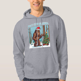 Bigfoot Santa - Stop niet met geloven Hoodie