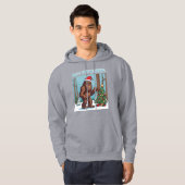 Bigfoot Santa - Stop niet met geloven Hoodie (Voorkant volledig)