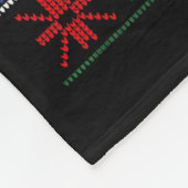 Bigfoot Santa Ufo Alien Funny Ugly Christmas Sweat Fleece Deken (Hoek)