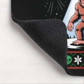 Bigfoot Santa Ufo Alien Funny Ugly Christmas Sweat Muismat (Hoek)