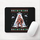 Bigfoot Santa Ufo Alien Funny Ugly Christmas Sweat Muismat (Met muis)