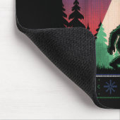 Bigfoot Santa Ufo Alien Funny Ugly Christmas Sweat Muismat (Hoek)