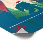 Bigfoot Santa Ufo Alien Funny Ugly Christmas Sweat Poster (Hoek)