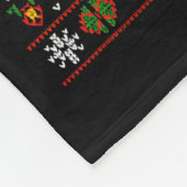 Bigfoot Santa Ufo Sasquatch Funny Ugly Christmas S Fleece Deken (Hoek)