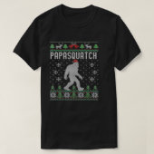 Bigfoot Santa Ugly Kerstpyjama T-shirt (Design voorkant)