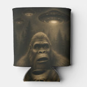 Bigfoot Sasquatch Alien UFO Grappig Blikjeskoeler (Achterkant)