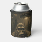 Bigfoot Sasquatch Alien UFO Grappig Blikjeskoeler (Blikje Achterkant)