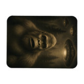 Bigfoot Sasquatch Alien UFO Grappig Magneet (Horizontaal)