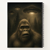 Bigfoot Sasquatch Alien UFO Grappig Notitieboek (Achterkant)
