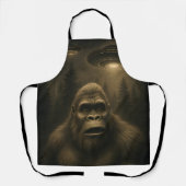 Bigfoot Sasquatch Alien UFO Grappig Schort (Voorkant)