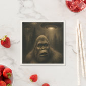 Bigfoot Sasquatch Alien UFO Grappig Servet (Insitu)