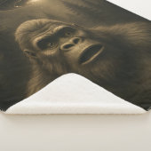 Bigfoot Sasquatch Alien UFO Grappig Sherpa Deken (3/4)