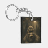 Bigfoot Sasquatch Alien UFO Grappig Sleutelhanger (Voorkant Links)