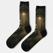 Bigfoot Sasquatch Alien UFO Grappig Sokken (Links)