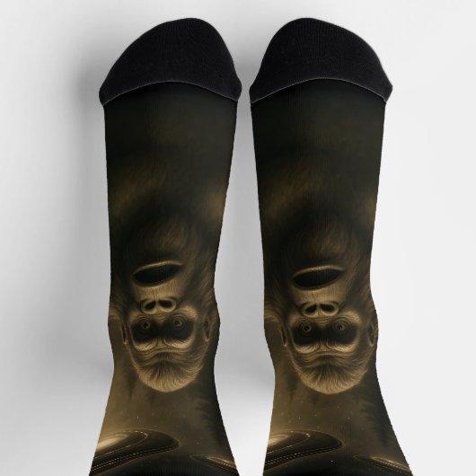 Bigfoot Sasquatch Alien UFO Grappig Sokken (Top)